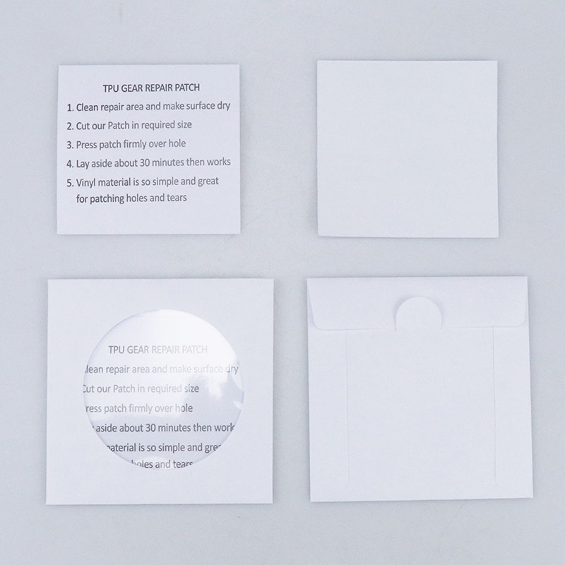 Cinta adhesiva impermeable para exteriores, autoadhesiva transparente, para tienda de campaña, TPU, 5 uds.