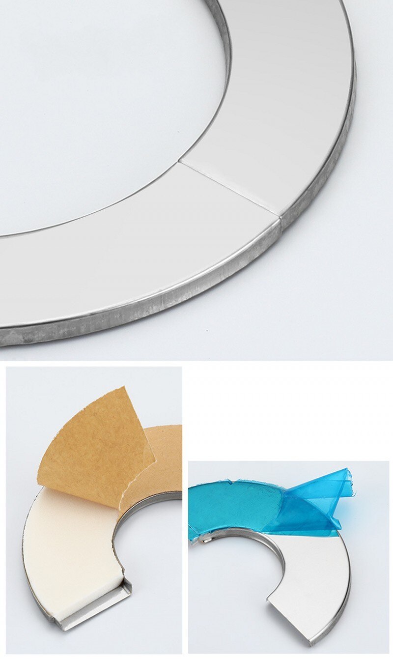 Faucet Stainless Steel Decorative Cover Split Stainless Steel Mixing Round Ugly Smoke Pipe Air Conditioning Hole Cover