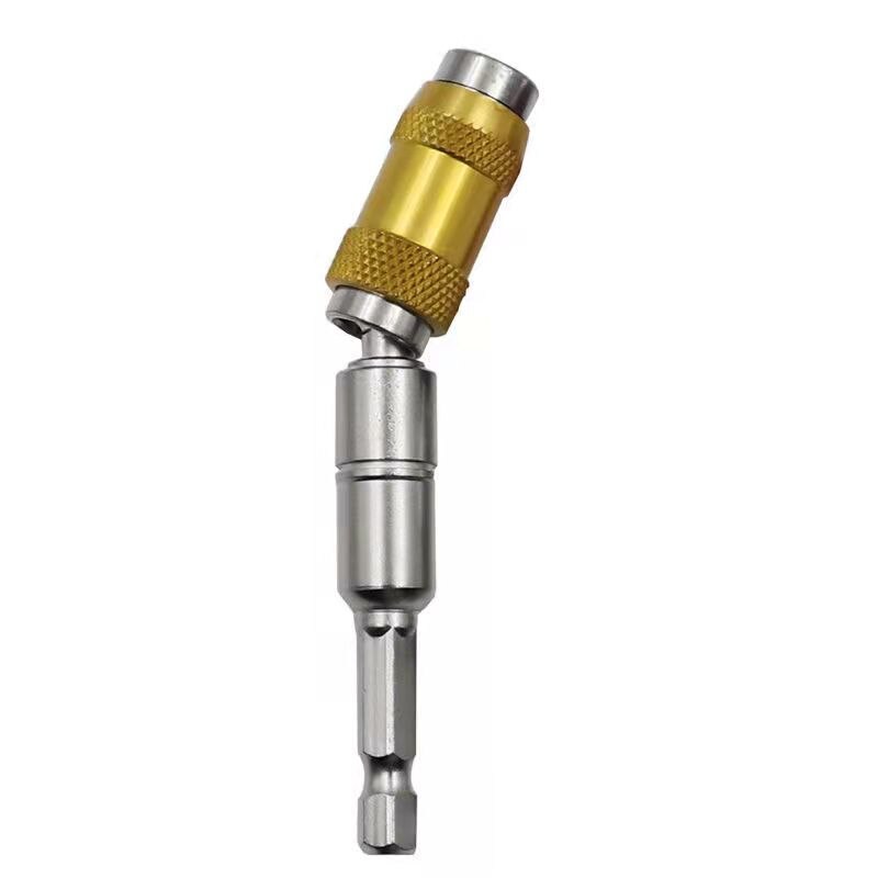 Hexagon Handle Quick Release Self-Locking Rod Electric Drill Screwdriver Lengthening Quick Conversion Batch Extension Rod: YELLOW