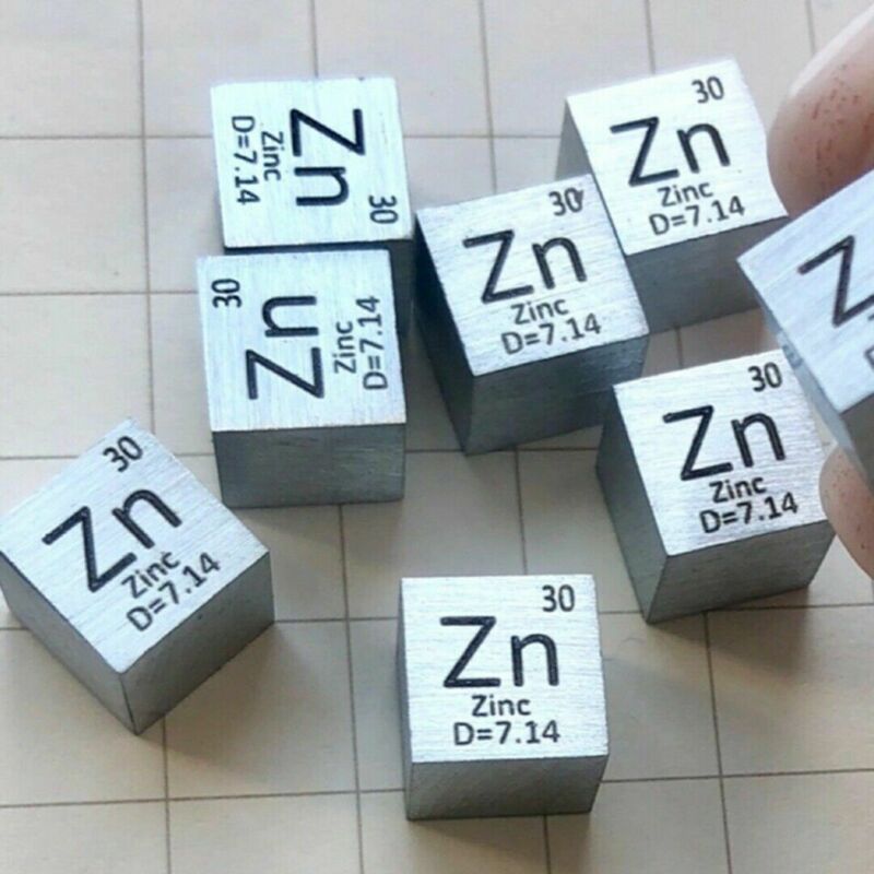 10mm 99,99% Hohe Reinheit zinc Zn Metall Wrfel elemento Periodensystem