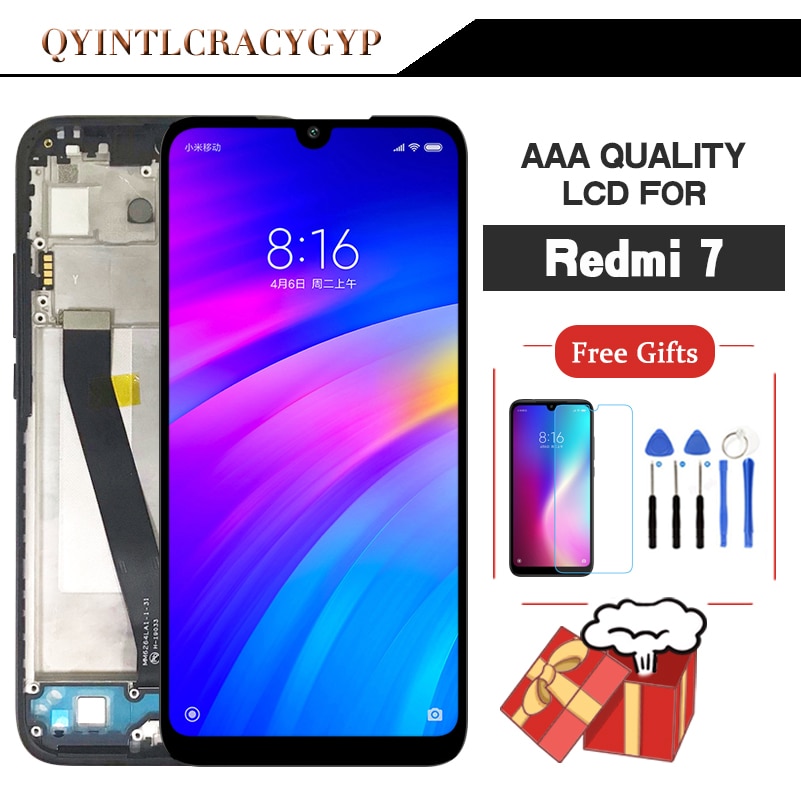 AAA Original LCD For Xiaomi Redmi 7 LCD With Frame Display Screen For Redmi 7 Screen With Frame