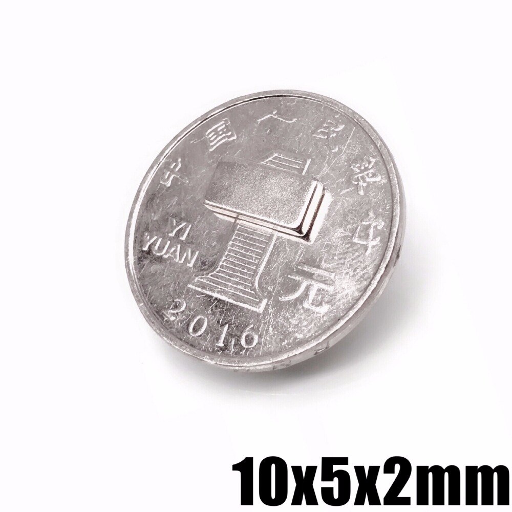20/50/100/200 teile/los N35 Rechteckigen magneten f 10x5x2mm Super Starke neodym Magnet 10*5*2mm NdFeB Magnet 10mm x 5mm x 2mm