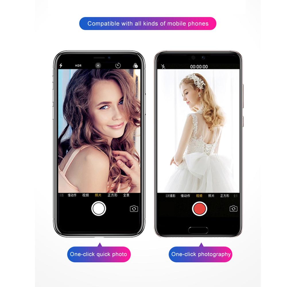 Télécommande de caméra Bluetooth, obturateur de Photo, retardateur, bâton de caméra, libération du téléphone, outils de prise de Selfie
