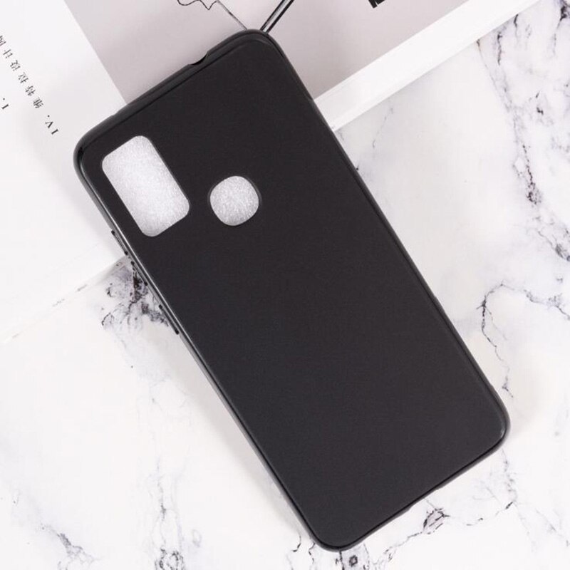 For ZTE Blade A7S Optus X Pro Telstra Evoke Plus 2 Back Ring Holder Bracket Phone Case Phone TPU Soft Silicone Cover: TPU Case Black