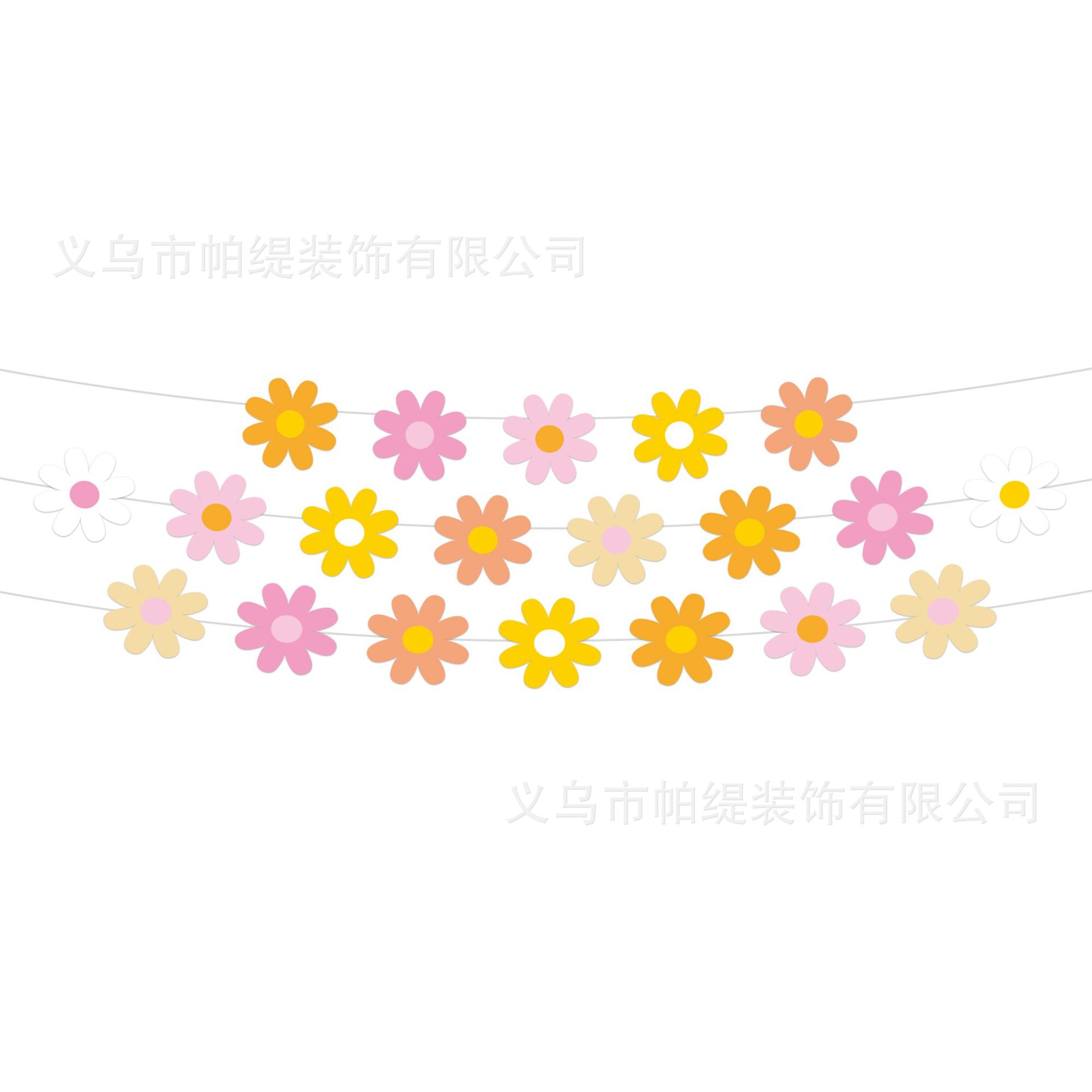 Flower Party Tableware Set Boho Birthday Decorations Daisy Paper Plates Cups Napkins Happy Birthday Party Tableware Party: light green
