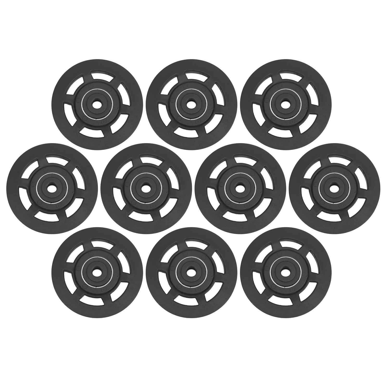 Polea de rodamiento duradera, rueda de rodamiento de nailon resistente al desgaste, Cable Gmarty, pieza de equipo de Fitness Universal para gimnasio, 95MM, 10 unidades por juego: Default Title