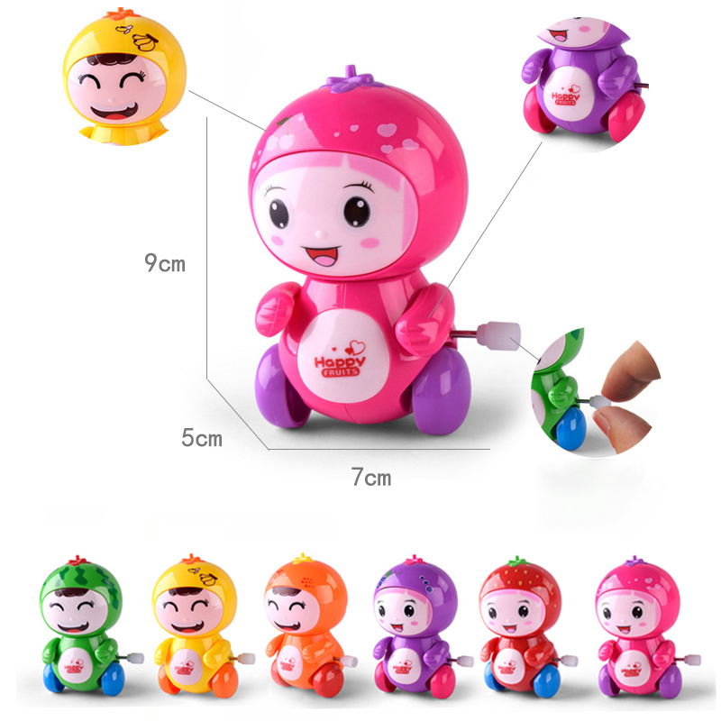 1PC Baby Children&#39;s Funny Wind-up Toys Kids Spring Clockwork Toy Mini Pull Back Cycling Pig/dinosaur/elephant/monkey Wind Up Toy: I-Random Color