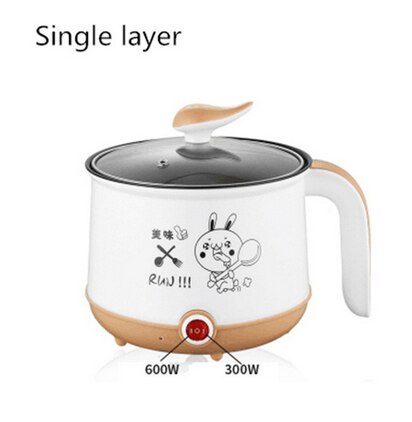 Electric Mini Rice Cooker 1.8L Non-stick Cooking Machine Single/Double Layer Available Pot Multi Electric Rice Cooker: T5 / US