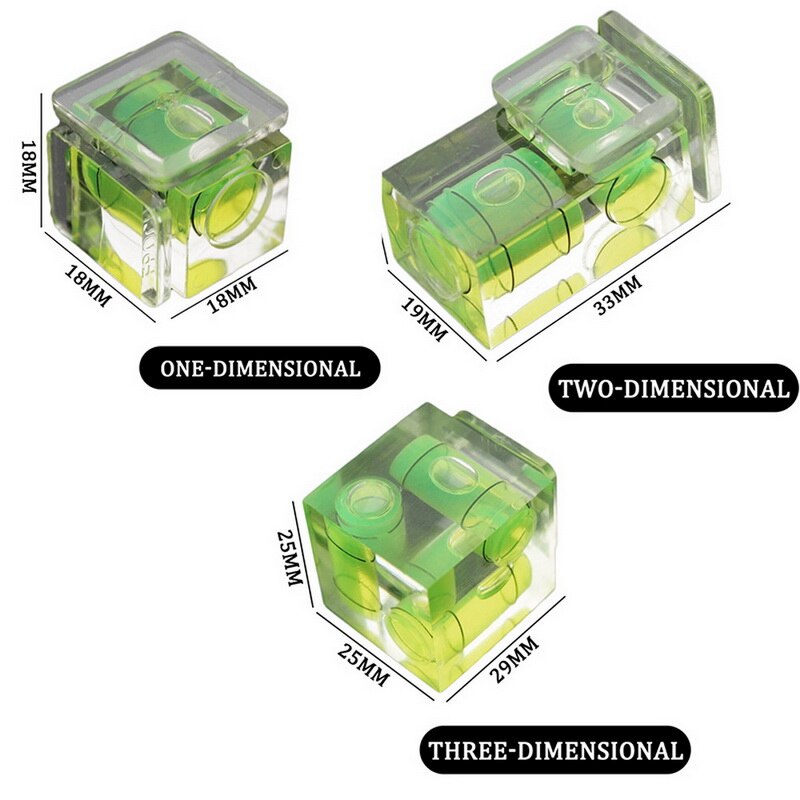 Groen Een/Twee/Drie-Dimensionale Waterpas Voor Camera Niveau Adapter Voor Camera 'S Meten Insturments Tool