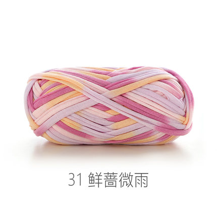 ZHUTOUSAN tissu laine épais fil pour tricoter grand Crochet tapis tapis bricolage sac de rangement sac à main tissu T Shirt fantaisie fil 32m: 31