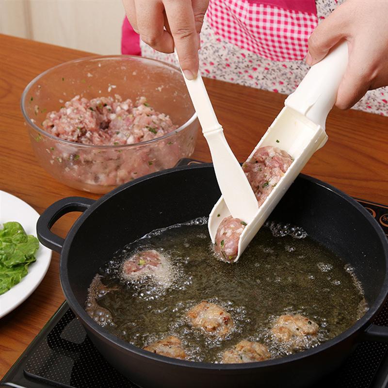 Plast köttbulle tillverkare fyllda köttbulle köttbiffar fisk räkor boll tillverkare mögel tillverkare kök gadget diy köketillbehör