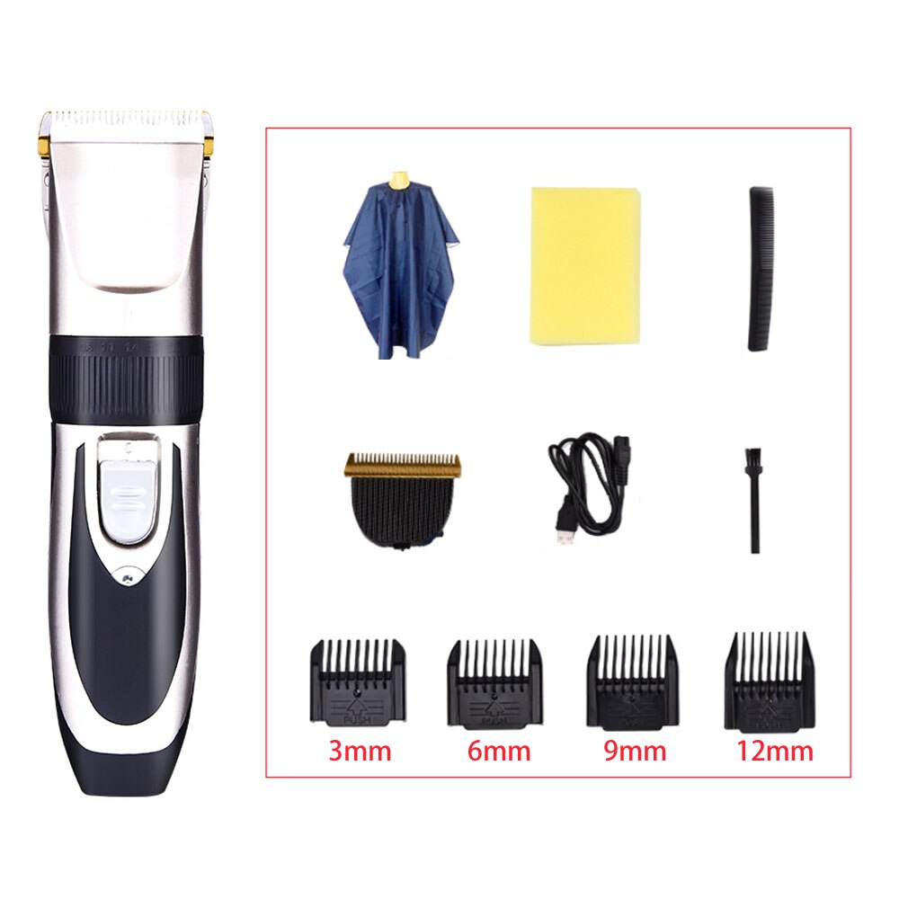 Genopladelige elektriske hårklippere til mænd børn trådløst hårpleje skægtrimmer vandtæt hårskæresæt: Stil 3