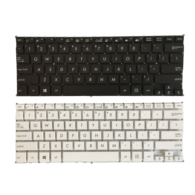 Engels Toetsenbord Voor Asus X205 X205T X205TA E202 E202S E205 E202MA TP201SA Ons Laptop Toetsenbord Zwart-wit