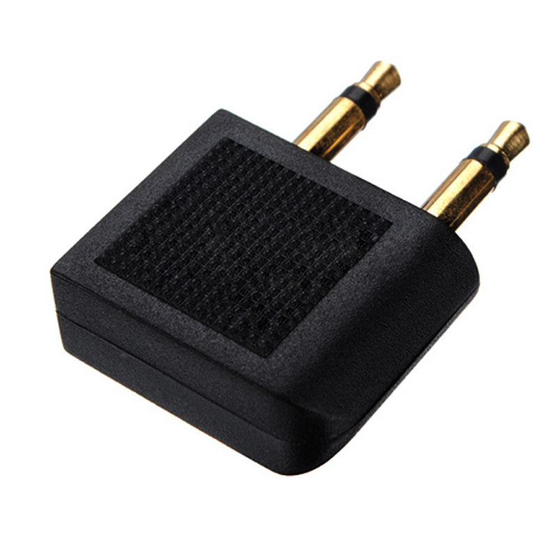 2 st/partier 3.5mm jack ljudadapter flygbolag flygplan resa resande hörlurar hörlurar headset jack adapter