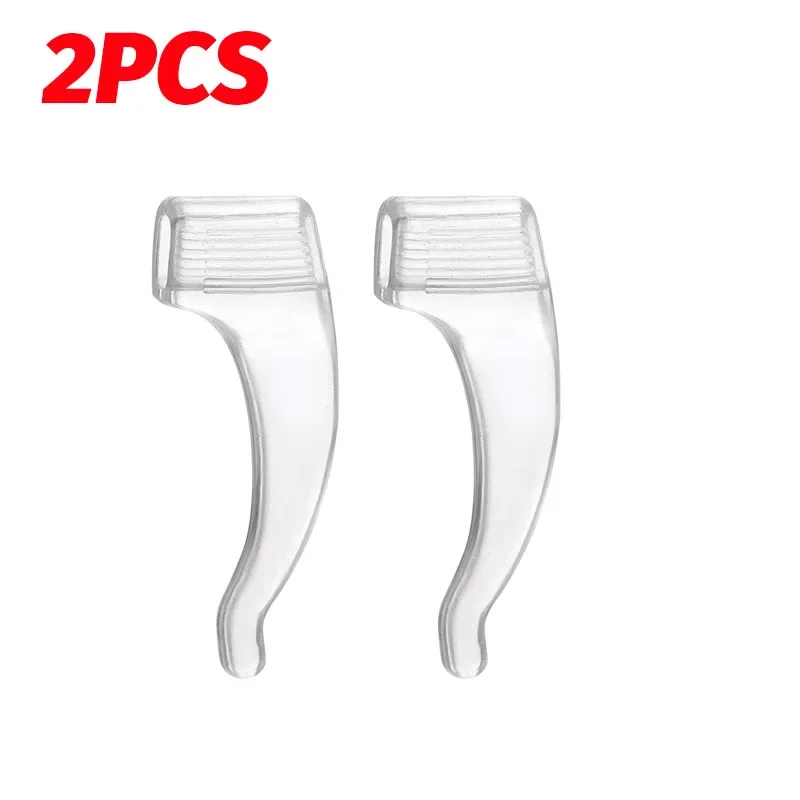 Ganchos antideslizantes de silicona para las orejas, empuñaduras elásticas para gafas, soporte de tapón para la oreja, accesorios de sujeción, soporte para gafas con punta del templo, 50 Uds.: Negro