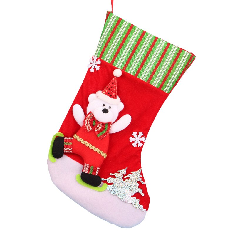 Activiteitenbenodigdheden accessoires rollenspel leuke kerstsokken verschillende kleuren en patronen hangend aan de muur: Gdw -002- e / 5 stuks