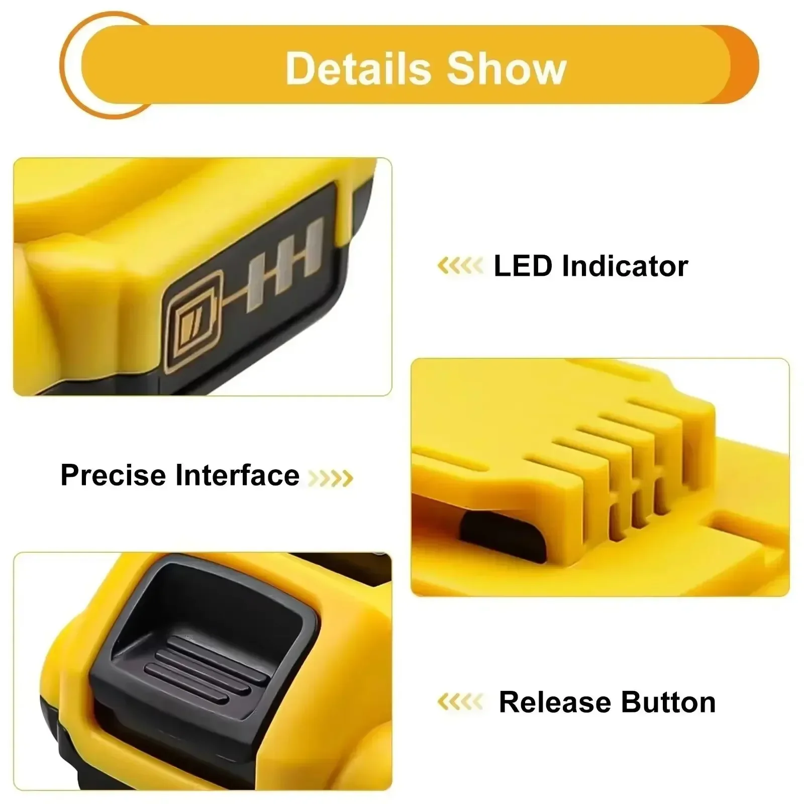 Til dewalt 18v 20 volt max lithium-ion-batterier 20v 3ah dcb 203 li ion-batteriudskiftning dcb 206 dcb 205 dcb 204 dcb 200 elværktøj
