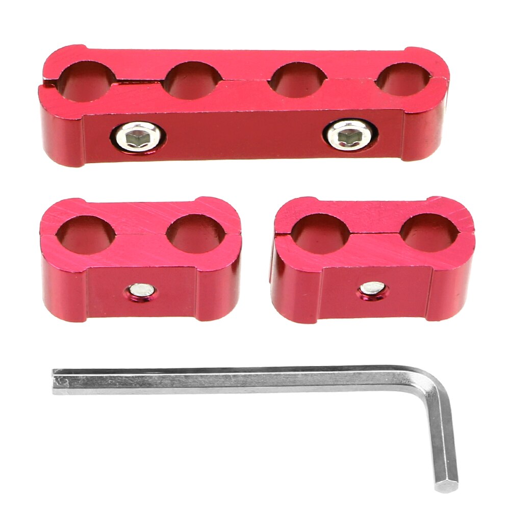 8mm 9mm 10mm Diameter Divider Organizer Divider Clamp Kit Engine Spark Plug Wires Separator Car Replacement 3PC Universal: Red