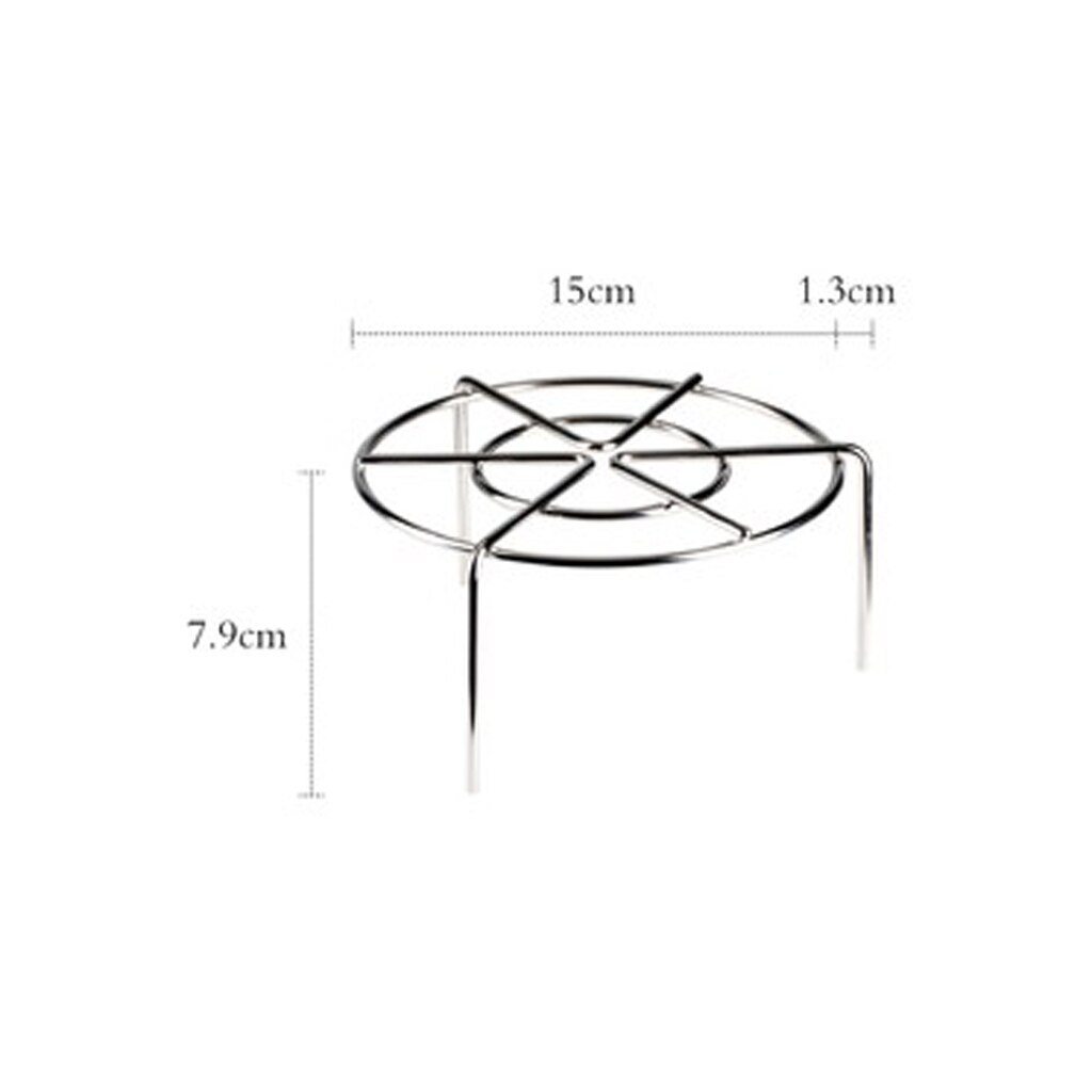 Trivet Pot Pan Cooking Stand Food Vegetable Heavy Duty Stainless Steel Steaming: 15x7.9cm