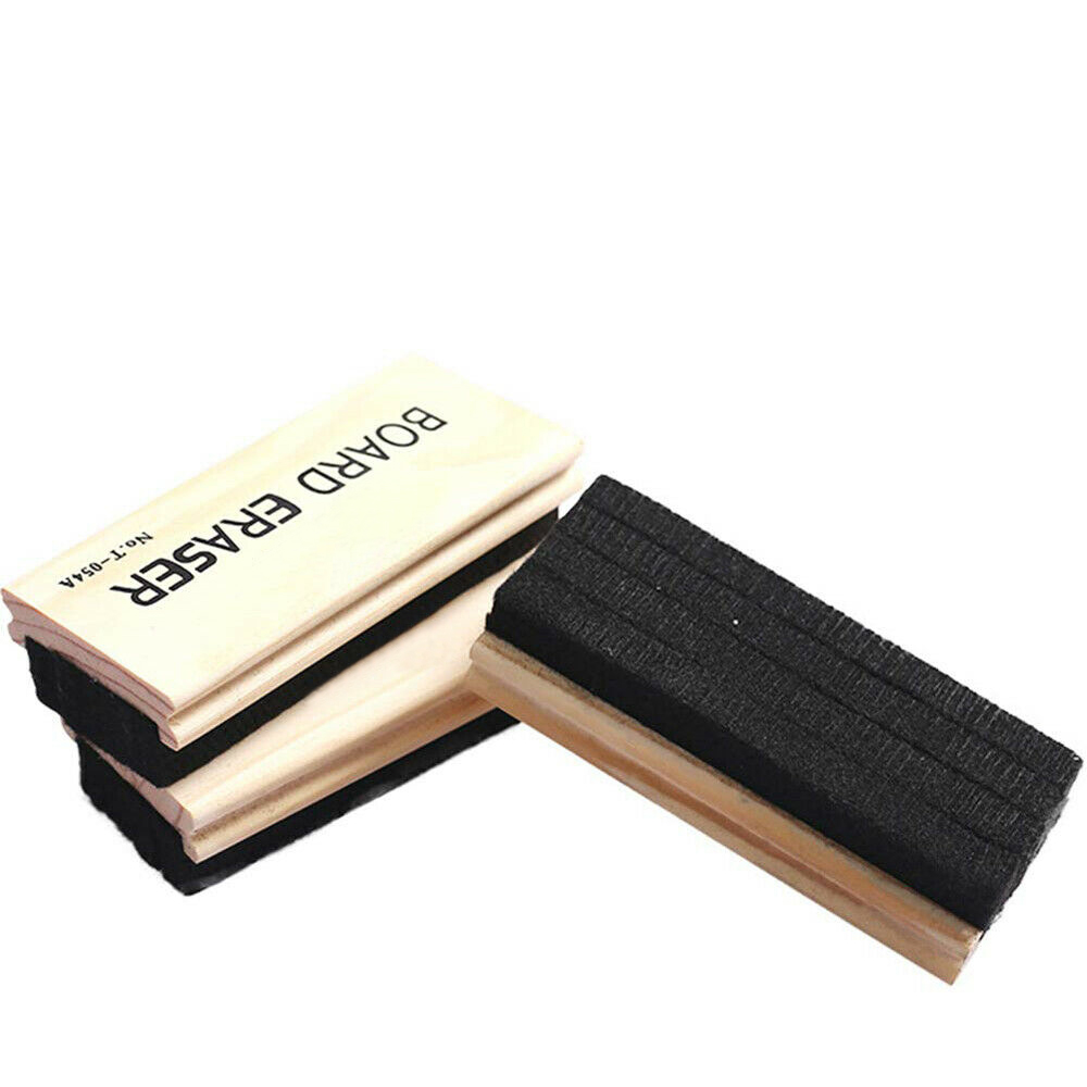 2pcs Blackboard Whiteboard Eraser Rubber Chalkboard Duster Cleaner School Supply