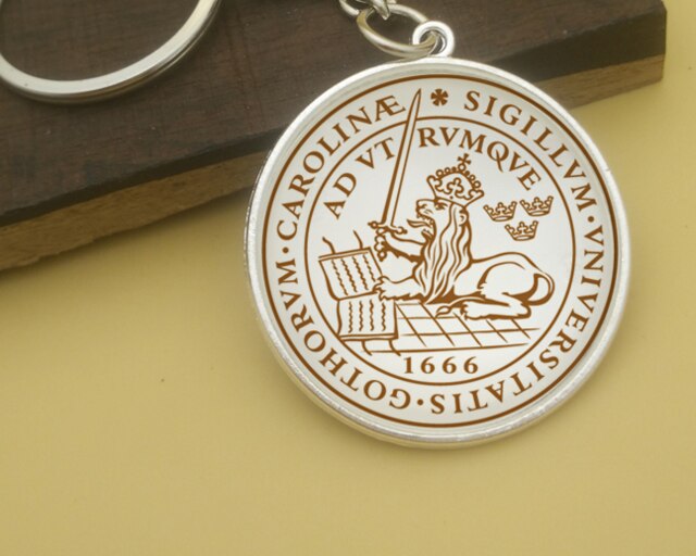 Europese Brittannië Engels Hoger University Wereldberoemde Universiteiten College Sleutelhanger Badge Souvenir Classic Wereld: Lund University