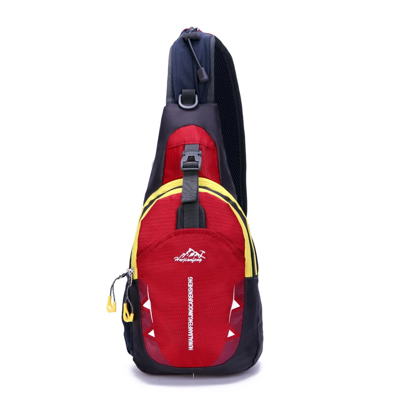 High Capacity Waterproof Chest Bag Camping Outdoor Travel Bags Women Men Travel Hiking Shoulder Sling Backpack: Red