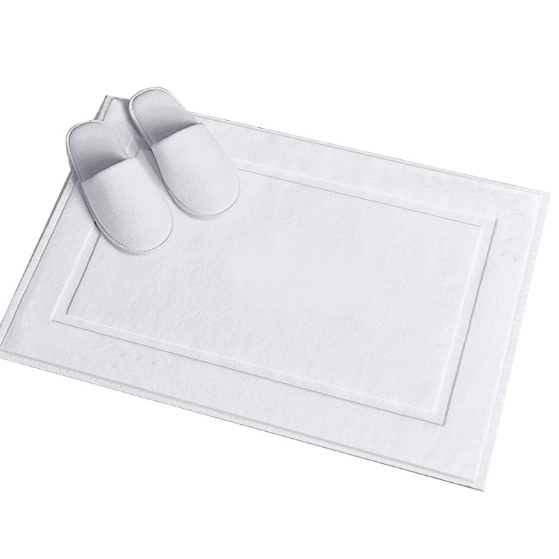 Hotell vita golv handduk mattor av badrum 100%  bomull vit dörr matta golv handduk mattor mattor handduk matta 50*80cm