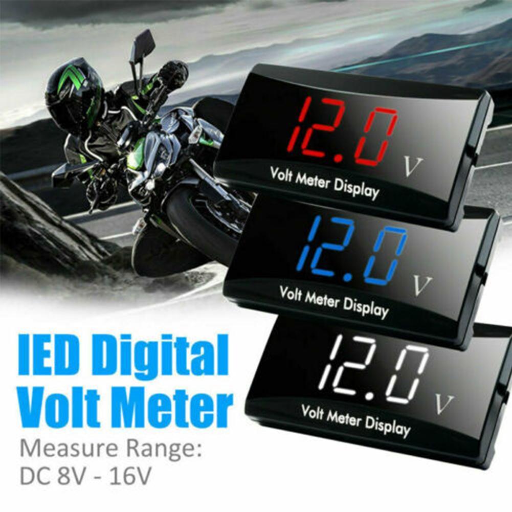 Mini pantalla LED voltímetro Digital, Panel voltímetro, Monitor de prueba, protección de conexión inversa, 12V, para coche y motocicleta