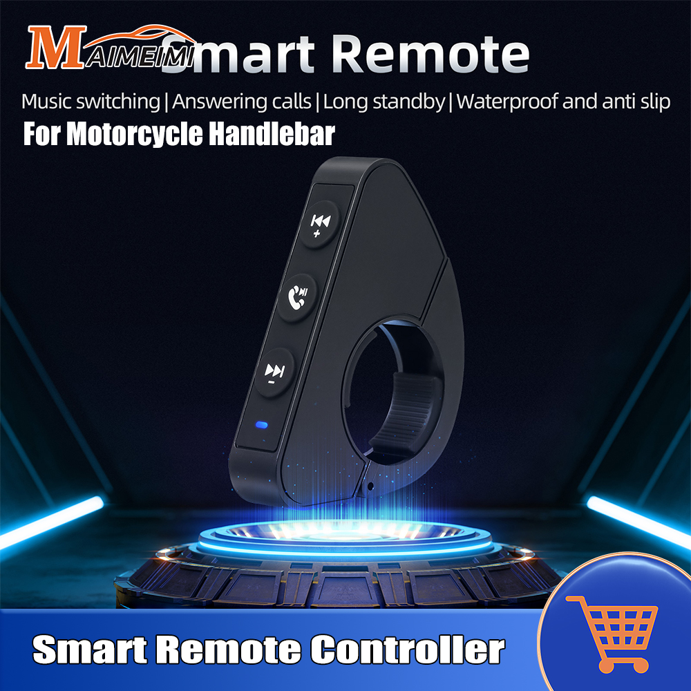 Draadloze Bluetooth-compatibele afstandsbediening Knop Motorcycle Bike Stuur Media Controller Stuurwiel Afstandsbediening voor telefoon