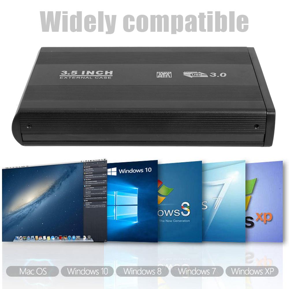 External SSD Hard Disk Drive Box USB 3.0 to SATA Portable 3.5 inch HDD CoverTheoretical Transmission Speed up to 5 Gbps