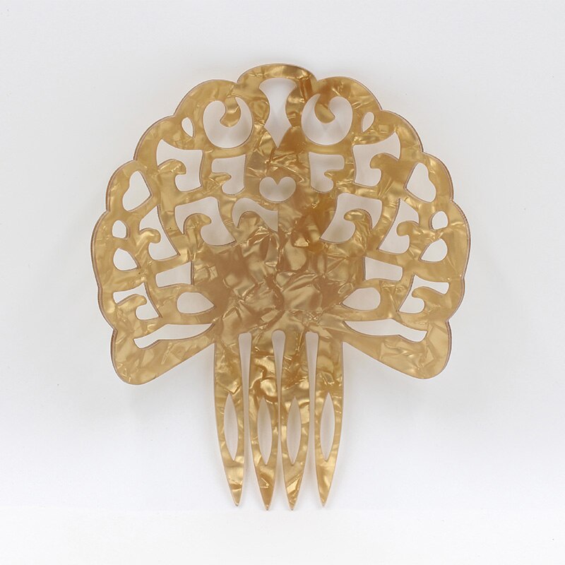 Haar kam azijnzuur plaat een verscheidenheid van kleur modieuze vrouwelijke partij hoofdtooi decoratie: 6