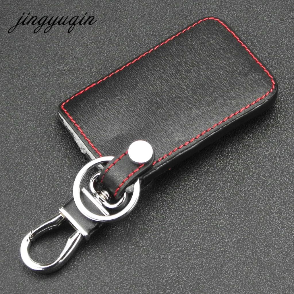 jingyuqin Smart Key Leather Case for Renault Megan R.S. Scenic Car Key Card Cover Protection Holder