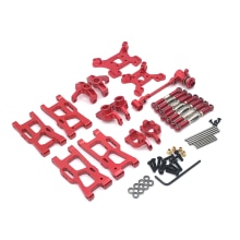 WLWLtoys 124019 144001 RC auto upgrade ersatzteile zugstange schaukel arm lenkung tasse C sitz getriebe etc.: Rot