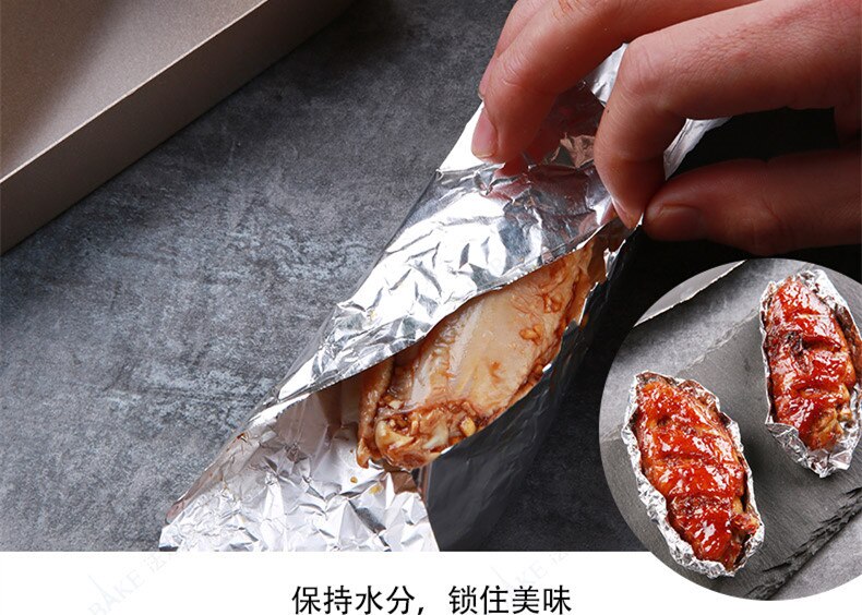 Aluminum foil French bake tin foil barbecue foil paper oven with home kitchen blotting paper baking Foil special barbecue grill