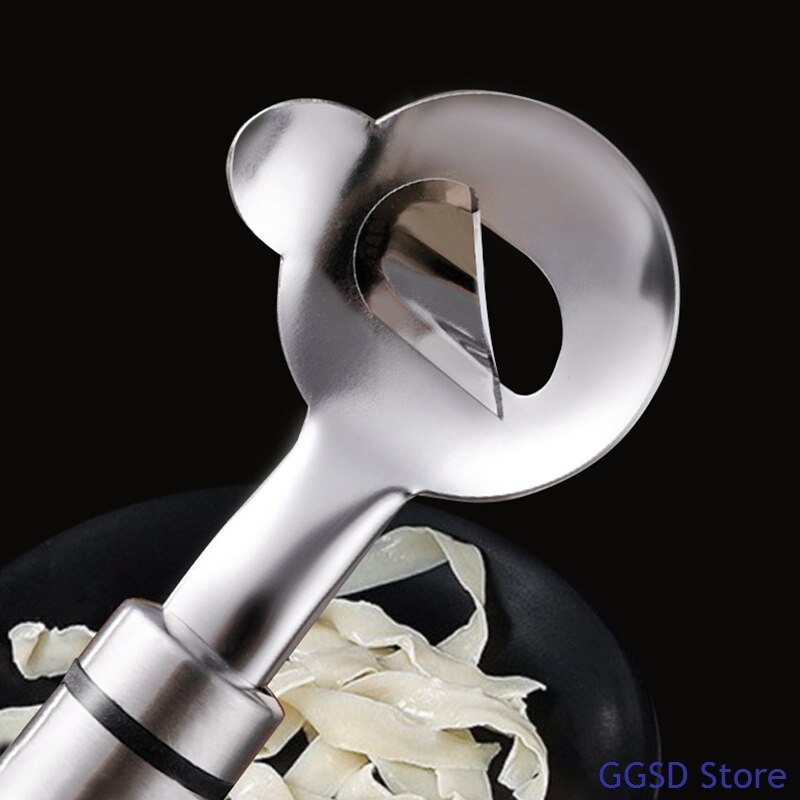Stainless Steel Noodles Slicer Noodles Dough Cutter Manual Wide Mouth Sliced Chinese Noodles Maker Pasta Machine Kitchen Tools