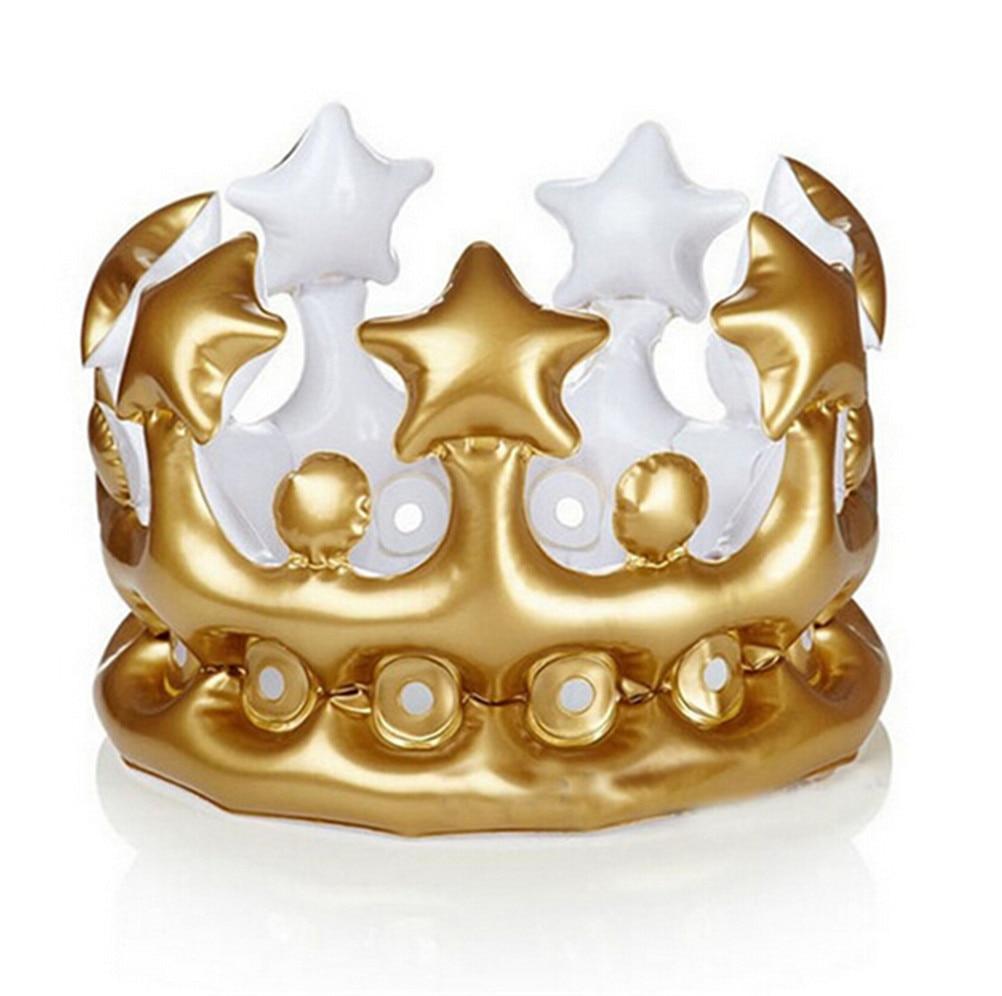 1 pz Bambini Di Compleanno Gonfiabile Festa di Compleanno costume Cosplay Fase Cappelli corona Strumenti di Giocattoli Gonfiabili