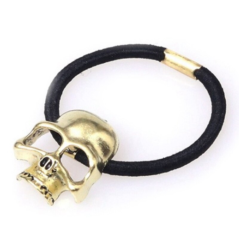 Halloween metalen schedelbot haarband haaraccessoires, haarband elastische haarband, haaraccessoires, sieraden vrouwen: Zijn