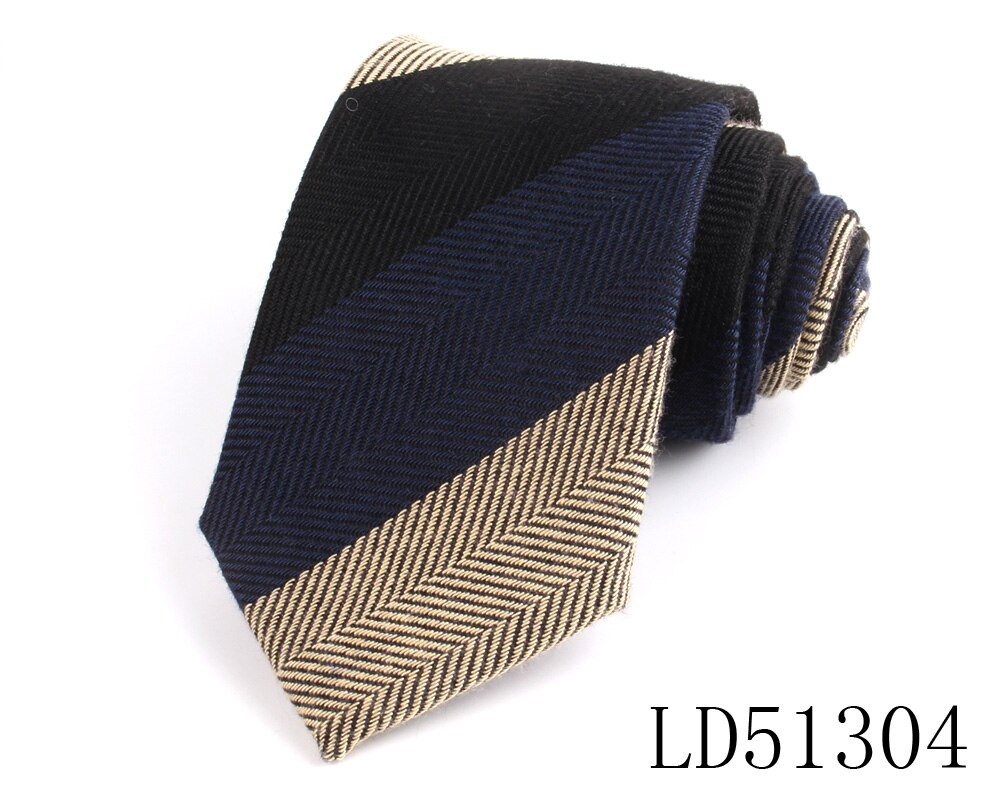 Striped Neck Ties For Men Women Casual Imitation Wool Tie Suits Ties Boy Girls Necktie Gravata Uniform Winter Neckties: LD51304