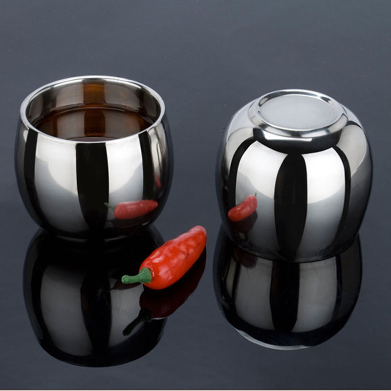 Stainless Steel Water Cups Double Layer Insulated Tea Cup Multifunctional Anti-scald Beer Cup Tumbler