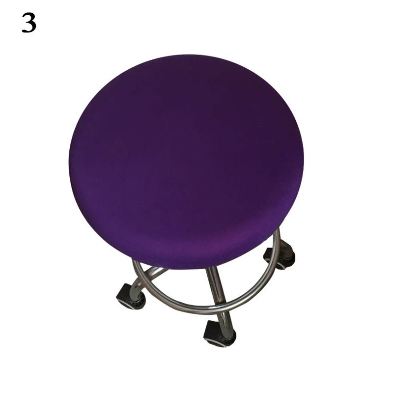 Ronde Stoel Cover Spandex Bar Kruk Cover Elastische Stoelhoezen Thuis Stoel Eenvoudige Stretch Stoel Cover Bloemen gedrukt: 3