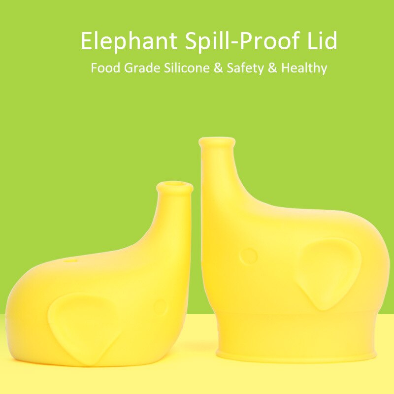 Silicone Sippy Lids for Baby Drinking Converts Any Cup or Glass to a Cup Makes Drinks Spillproof
