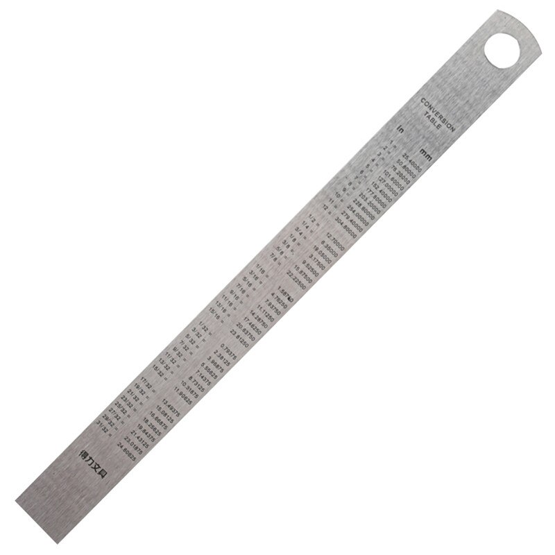 Deli 15cm Steel Ruler Scale Durable 8461