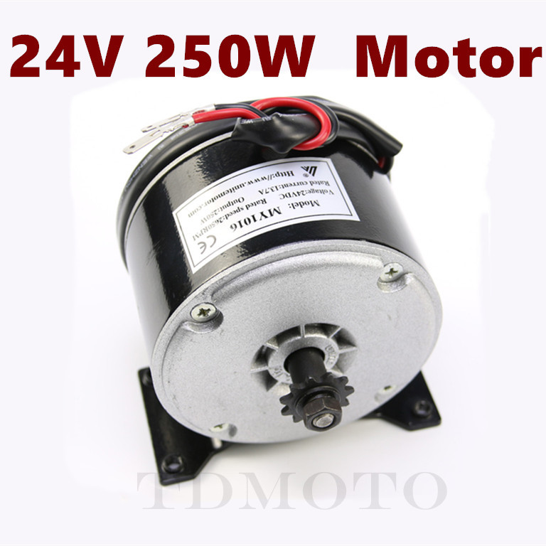 TDPRO 24V 250W 350W 500W Electric Brush Motor 11 Teeth Sprocket Engine Motors For Motorcycle 25H Chain ATV Go Kart Ebike Scooter