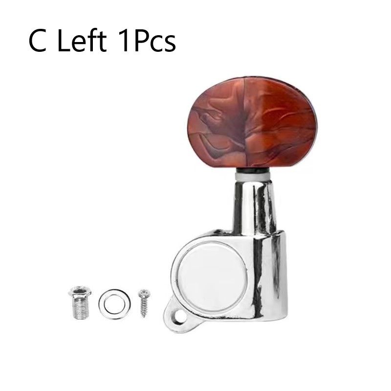 Clavijas de afinación de cuerdas de guitarra izquierda/derecha, semicerradas/todas cerradas, sintonizador de botones, cabezales de máquina, accesorios de guitarra, 1 Uds.: Azul