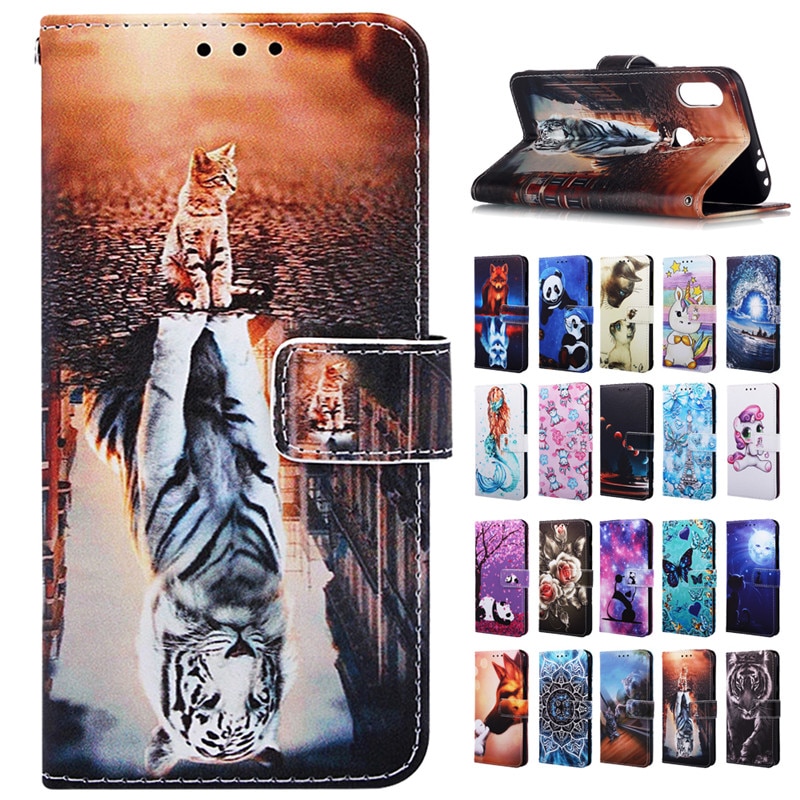 Redmi note 7 case voor Xiaomi redmi note 7 Case Cover Luxe Dier Portemonnee Lederen Flip Gevallen sFor Xiaomi redmi note 7 Coque