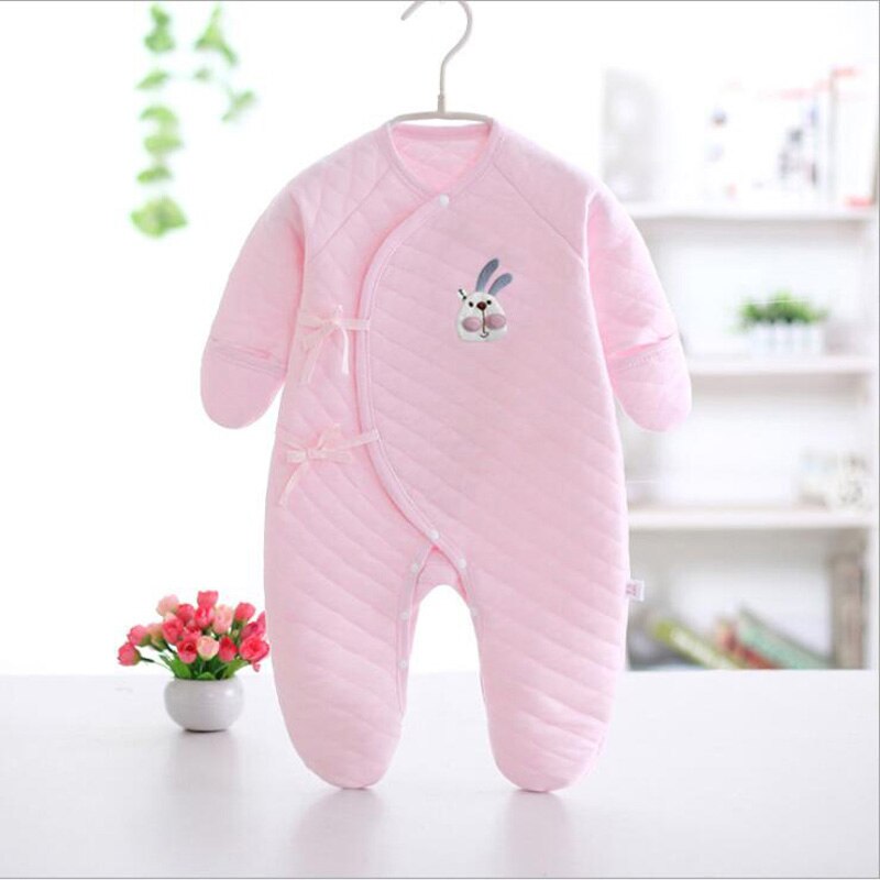 Pasgeboren Baby 100% Katoen Footies Voor Baby Jongens En Meisjes Lente Overall Uitloper Nachtkleding Cartoon Dier Kleren: 02 / 3M