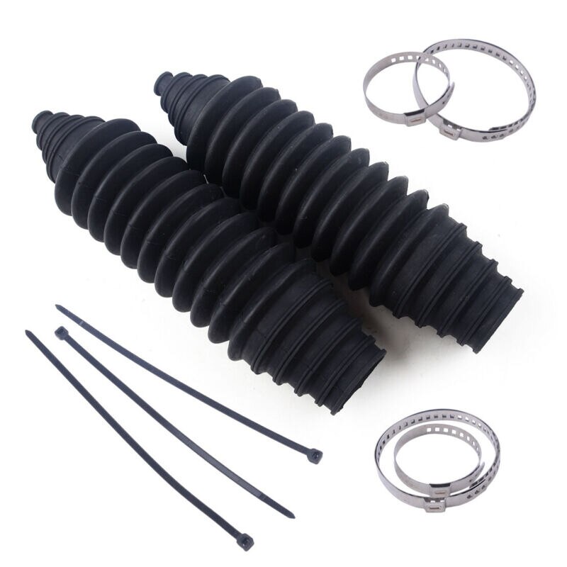 2 Sets Durable Universal Silicone Car Rack Steering Boot Gaiter Pinion Boot Universal Accessories