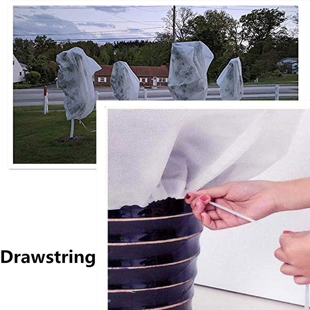 Winter Plant Protection Cover Non-woven Fabric Vegetation Antifreeze Snow Cover Cold-Proof Greenhouse Garden Plant Bag