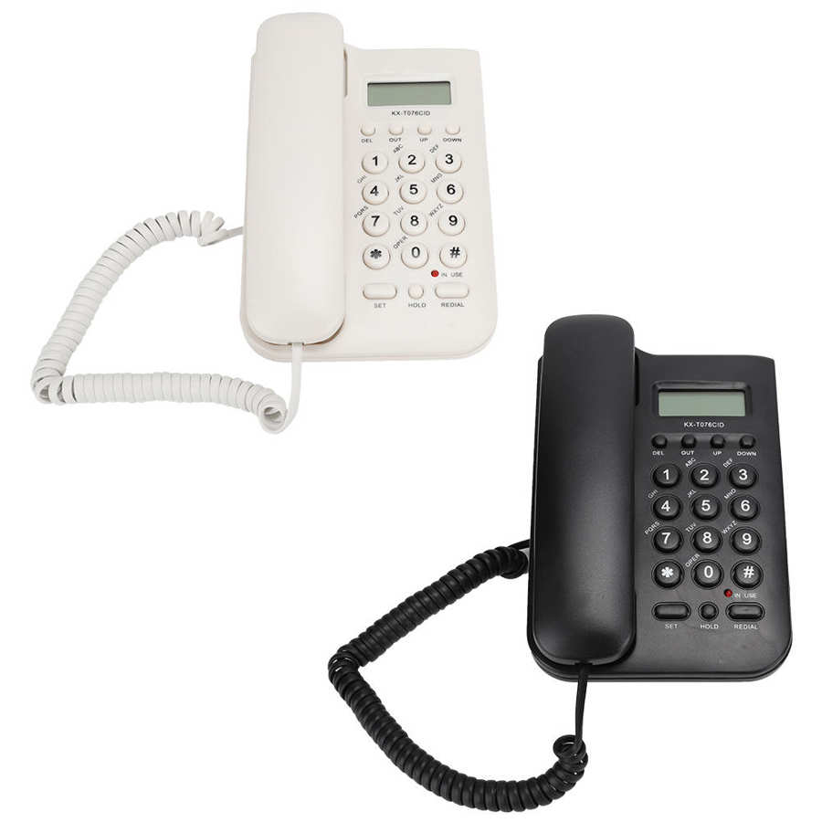 Mini Telefoon KX-T076 Bedrade Engels Vaste Home Kantoor Telefoon (Uk Telefoonlijn Met Willekeurige Kleur) Telefoon Thuis Telefoon