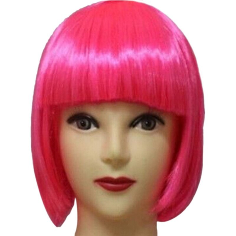 Perruque BOB cheveux courts lisses pour femmes | Frange Cosplay, 13 couleurs, pour fête, spectacle sur scène, fournitures de fête,: R